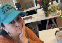 Finding Your Zen: Juggling Work and Self-Care, Mompreneur Style! picture of me in the office with no one around